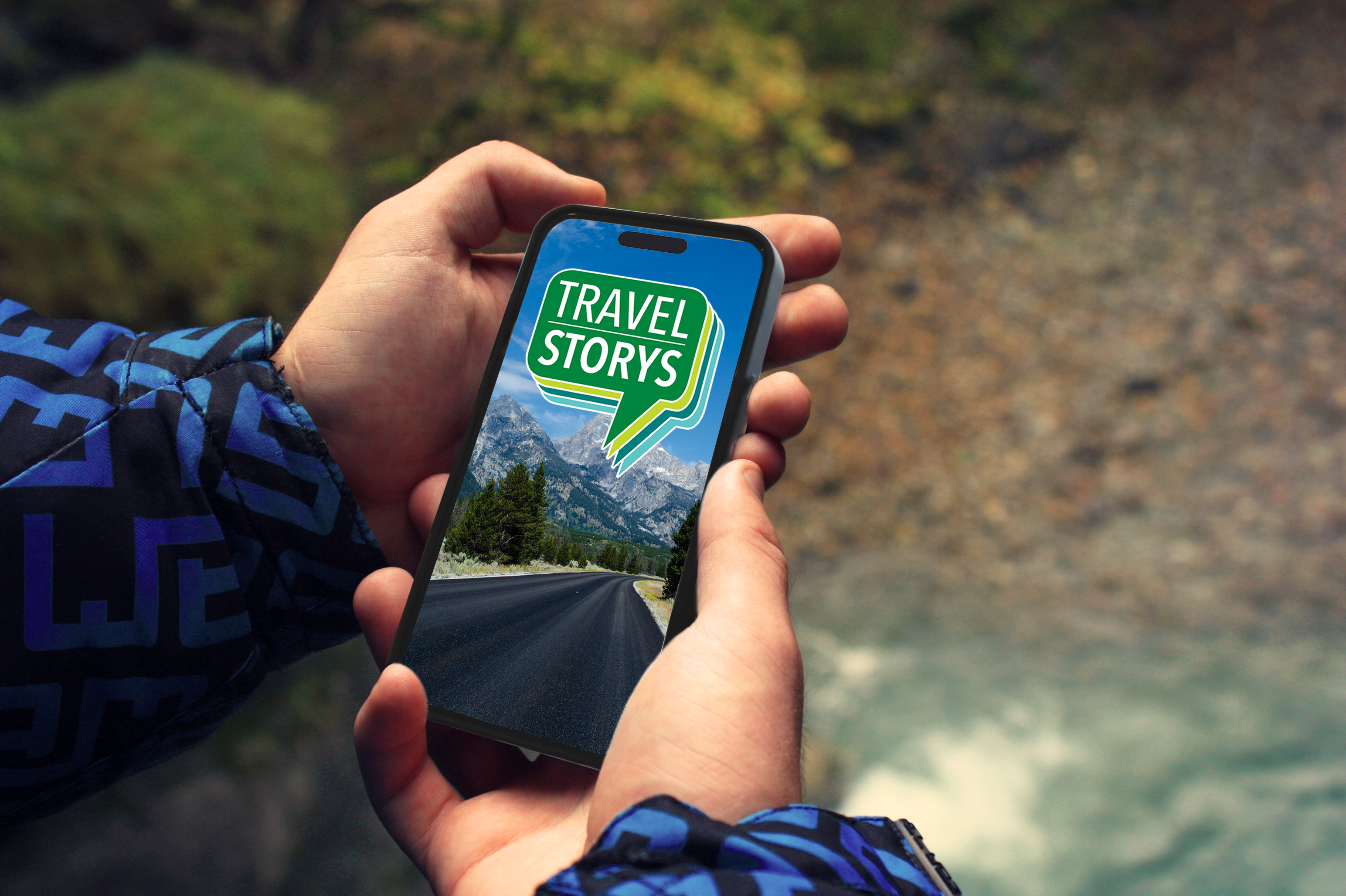 Person driving car with smartphone mounted on dashboard showing navigation